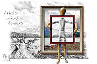 Pencil Pixels July 08 Calendar cover - Artists without Borders