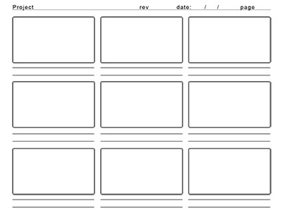 Free Storyboard layout template download