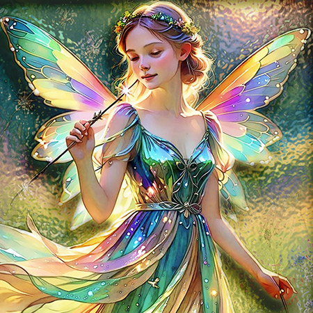 Cartoon effect on glass