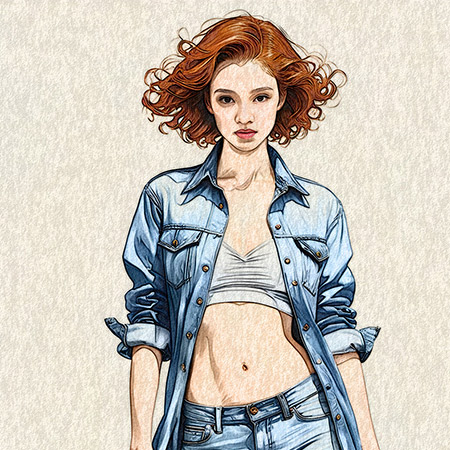 Outline drawing styles